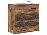 Drawer Cabinet Old Wood 66 x 34.5 x 87 cm Engineered Wood 895763
