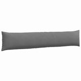 Sofa Pillows 2 pcs Dark Grey 200 x 40 cm Fabric 42013899
