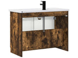 Bathroom Furniture Set Smoked Oak 78.5 x 37.5 x 81 cm 3404139