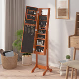 Free-Standing Mirror with LED 34x37x146 cm 351768