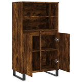 Highboard Smoked Oak 60x36x110 cm Engineered Wood 831497