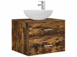 Bathroom Cabinet Set 3 pcs Smoked Oak 49.5 x 35 x 63 cm 3405791