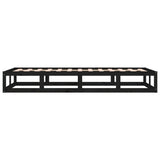 Bed Frame without Mattress Black 90x200 cm Solid Wood 820785