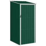 Garden Shed Green Galvanised steel Medium Durable Garden Shed 46289