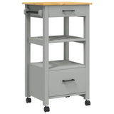 Kitchen Trolley MONZA 48x40x88.5 cm Solid Wood Pine 376086