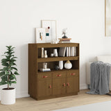 Highboard Honey Brown 100x40x108.5 cm Solid Wood Pine 820165