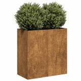 Planter Rusty 80x40x80 cm Weathering Steel 860716
