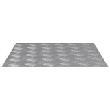 Checker Plates 2 pcs Silver 50 x 50 cm Aluminium 4104343