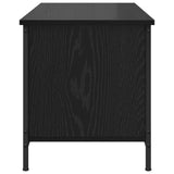 TV Cabinet Black Oak 100 x 40 x 45 cm Engineered Wood 879479