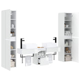 Bathroom Furniture Set 5 pcs High Gloss White 3406017