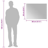 LED Bathroom Mirror 80x60 cm 151730