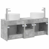 Bathroom Cabinet Set 3 pcs Concrete Grey 49.5 x 44.5 x 65.5 cm 3405740