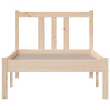 Bed Frame without Mattress Solid Wood 75x190 cm Small Single Small Single 814844