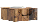 Wall-Mounted Bedside Cabinet 2 pcs Old Wood 34.5 x 33 x 20 cm 898952