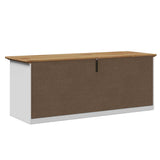 Hallway Bench BODO White and Brown 114x40x45 cm 4016870