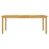 Dining Set Brown Solid Acacia wood, PE Rattan, Powder-Coated Steel 3067877