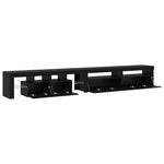 TV Cabinets 3 pcs Black oak 290 x 36.5 x 40 cm Engineered wood 3332513