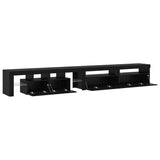 TV Cabinets 3 pcs Black oak 290 x 36.5 x 40 cm Engineered wood 3332513