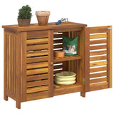 Garden Cabinet Natural 75 x 35 x 70cm Solid Acacia Wood 42001370