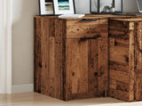 Desk Cabinet Old Wood 33x50x75 cm Engineered Wood 856997