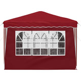 Pop-up Party Tent 288 x 288 x 245 cm Burgundy Oxford Fabric 42019774
