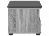 Hall Bench with Cushion with Drawer Grey Sonoma 60 x 38 x 46 cm 891453