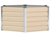 Planter Ivory 129 x 129 x75 cm Steel 42018077