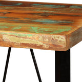 ZNTS Bar Table Solid Reclaimed Wood 60x60x107 cm 245439