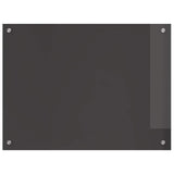 Kitchen Backsplash 2 pcs Dark Grey 80 x 60 cm Tempered Glass 3415463