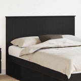 Headboard with Headboard Black Oak 140 cm Engineered wood 887759