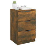 ZNTS Bedside Cabinets 2 pcs Smoked Oak 40x36x65 cm 817052