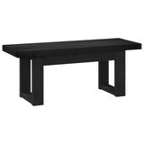 Dining Bench NOAIN 120 x 41 x 45 cm Solid Pine Wood Black 42020930