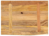 Table Top 80x80x2.5 cm Live Edge Solid Wood Rough Mango 370362