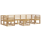Outdoor Sofa Set 8 pcs White 59 x 59 x 37 cm Solid Acacia Wood 3387378