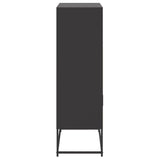 Highboard Black 68.5x38.5x123.5 cm Steel 846500