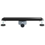Shower Drain 2-in-1 with 360&deg Siphon Black 50 cm 42015967