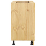 Cabinet SKI Honey Brown 80 x 46 x 81.5 cm Solid Pine Wood 42007563