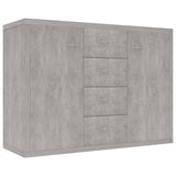 Sideboard Concrete Grey 88x30x65 cm Engineered Wood 800688