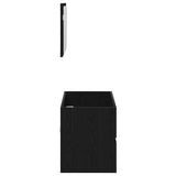 Bathroom Furniture Set 2 pcs Black Oak Engineered wood 863137