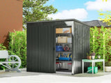 5 x 3.5ft Metal Garden Storage Shed with Effortless Assembly and 2 Pairs of Gloves, Waterproof T3398P554364