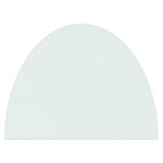 ZNTS Fireplace Glass Plate Half Round 800x600 mm 324116