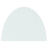 ZNTS Fireplace Glass Plate Half Round 800x600 mm 324116