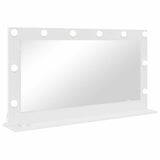 Vanity Mirror White 100 x 55 x 18 cm Glass and Engineered wood 868301