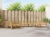 Outdoor Sofa Set 6 pcs White Solid Acacia Wood 3386933