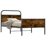 Bed Frame without Mattress 107x203 cm Sonoma Oak Engineered Wood 4100388
