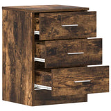 Bedside Cabinet Smoked Oak 38x35x56 cm Engineered Wood 815321