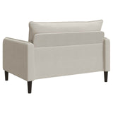 XXL Armchair Beige Velvet 42043556