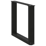 Coffee Table Legs U-Shaped 2 pcs Black 50x cm Steel 4013156