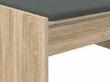 Hall Bench with Cushion Sonoma Oak 83 x 38 x 40 cm 891554