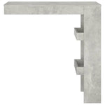 Wall Bar Table Concrete Grey 102x45x103.5 cm Engineered Wood 811785
